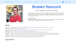 Desktop Screenshot of bradenhancock.com